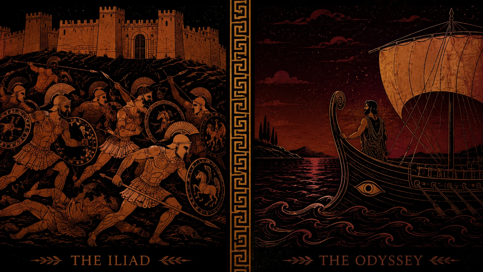 Iliad versus Odyssey, the two Homeric epics